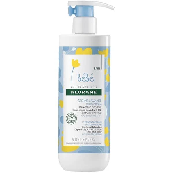 Crema infantil limpiadora KLORANE, dosificador 500 ml - 0.5 l - Imagen del producto en Findit