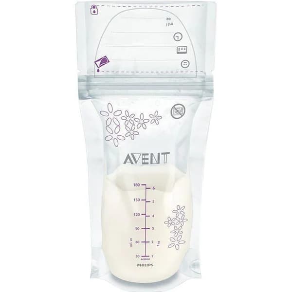 Bolsas para almacenar leche materna 180 ml AVENT, pack 5 uds - 5 ud - Imagen del producto en Findit