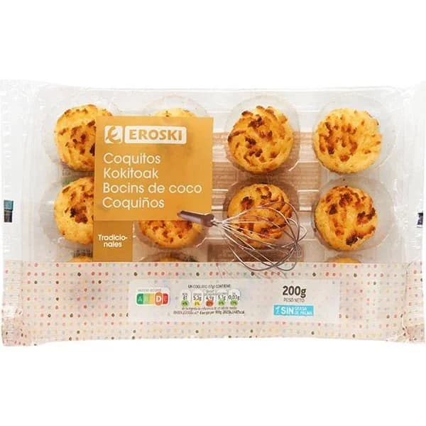 Coquitos EROSKI, paquete 200 g - 0.2 kg - Imagen del producto en Findit