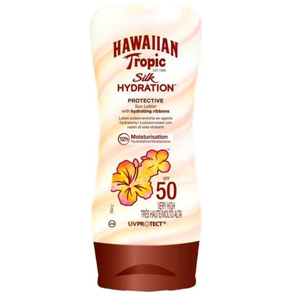 Loción hidratante Silk FP50 HAWAIIAN TROPIC, bote 180 ml - 0.18 l - Imagen del producto en Findit