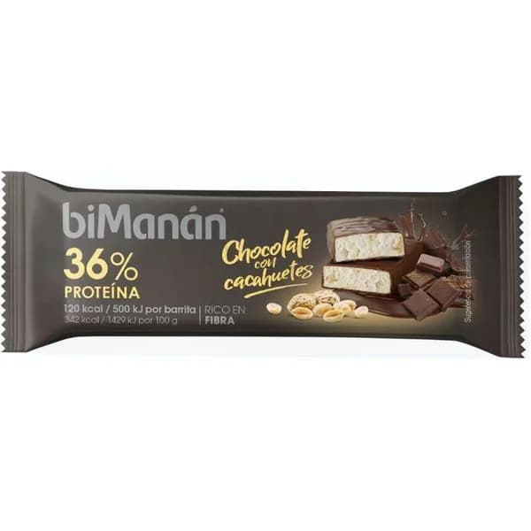 Barrita 36% proteina sabor cacahuete BIMANAN Fit, 1 ud, 35 g - 0.04 kg - Imagen del producto en Findit