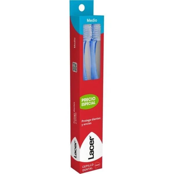 Cepillo de dientes medio LACER, pack 2 uds - 2 ud - Imagen del producto en Findit