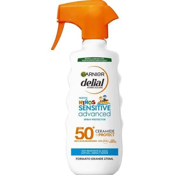 Crema solar infantil FPS50+ DELIAL SENSITIVE ADV, pistola 270 ml - 0.27 l - Imagen del producto en Findit