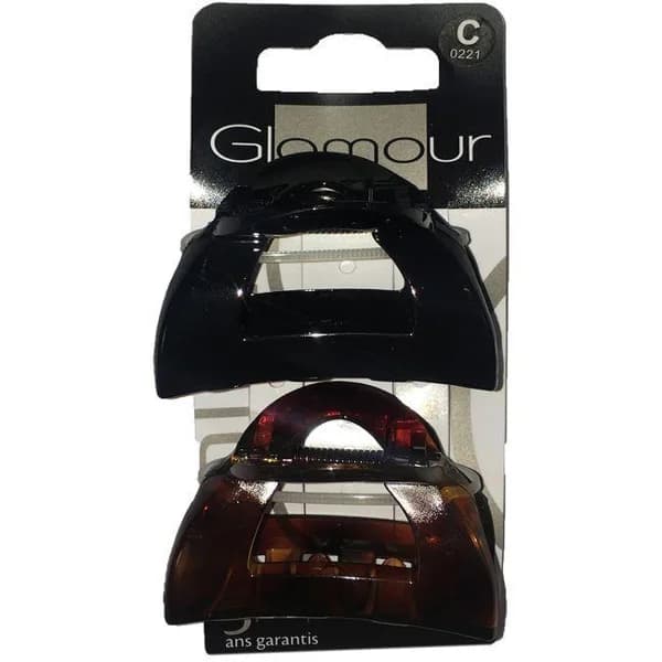 Pinza de pelo media luna GLAMOUR, pack 2 unid. - 1 ud - Imagen del producto en Findit