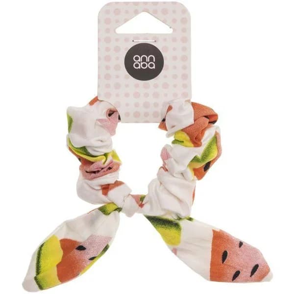 Coletero scrunchie con lazo estampado ANNABA, pack 1 ud - 1 ud - Imagen del producto en Findit