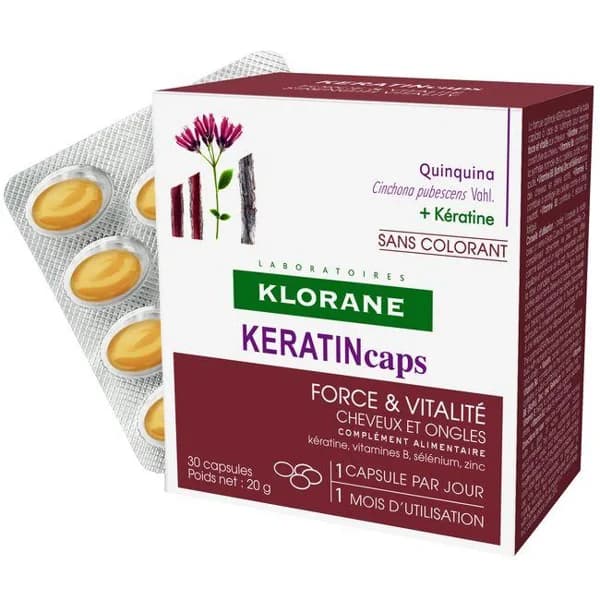 ATC keratin KLORANE, caja 30 cápsulas - 30 ud - Imagen del producto en Findit