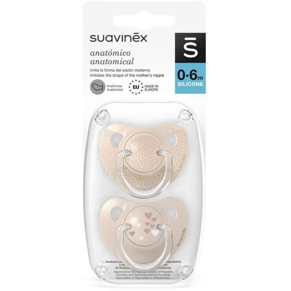 Chupete clásico silicona tetina anatóm 0-6 M SUAVINEX, 2 uds - 1 ud - Imagen del producto en Findit