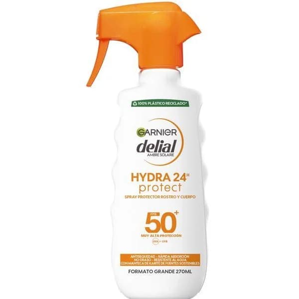 Protector solar hydra 24 FPS50 DELIAL, pistola 270 ml - 1 ud - Imagen del producto en Findit