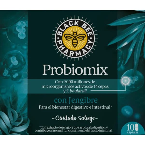 Probiomix jengibre BLACK BEE, caja 10 capsulas - 10 ud - Imagen del producto en Findit