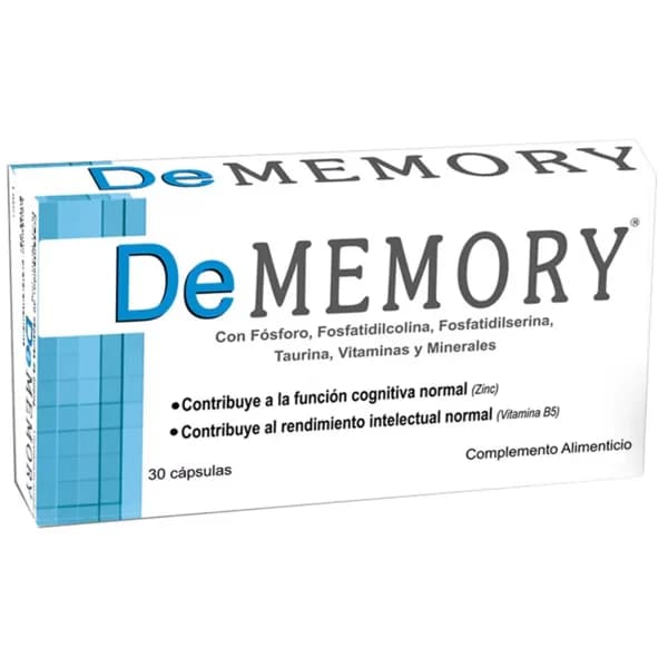 Complemento alimenticio DEMEMORY, caja 30 cápsulas - 30 ud - Imagen del producto en Findit