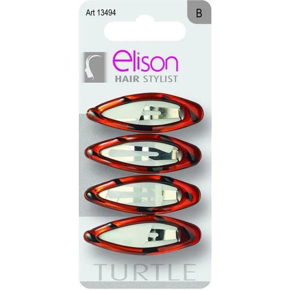 4 Clips pequeños clásico turtle ELISON, pack 1 ud. - 1 ud - Imagen del producto en Findit