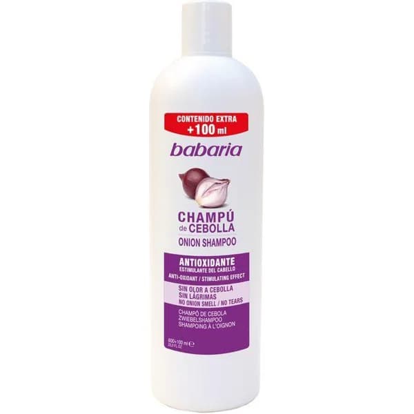 Champú de cebolla BABARIA, bote 600 ml - 1 ud - Imagen del producto en Findit
