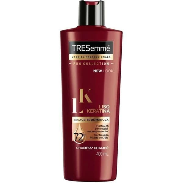 Champú liso keratina TRESEMMÉ, bote 400 ml - 1 ud - Imagen del producto en Findit