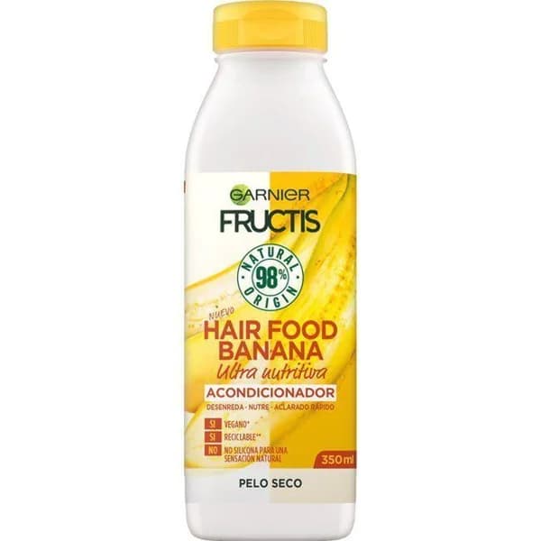 Acondicionador nutritivo Hair food banana FRUCTIS, bote 350 ml - 1 ud - Imagen del producto en Findit