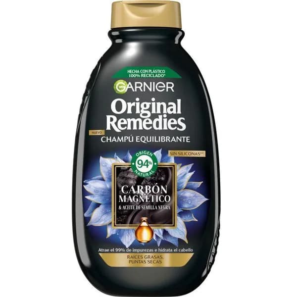 Champú equilibrante carbón magnético O. REMEDIES, bote 300 ml - 1 ud - Imagen del producto en Findit
