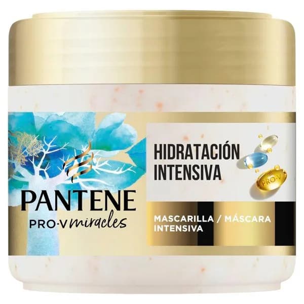 Mascarilla hidratación&brillo PANTENE MIRACLES, tarro 300 ml - 1 ud - Imagen del producto en Findit