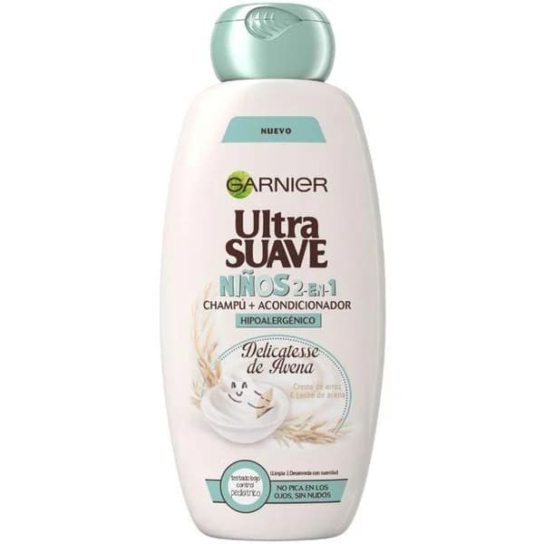 Champú infantil 2n1 avena GARNIER ULTRA SUAVE, bote 400 ml - 0.4 l - Imagen del producto en Findit