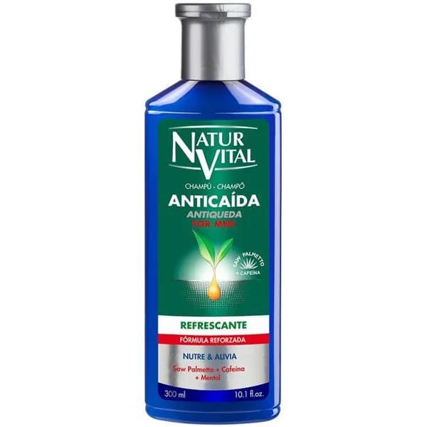 Champu anticaida refrescante NATUR VITAL, bote 300 ml - 1 ud - Imagen del producto en Findit