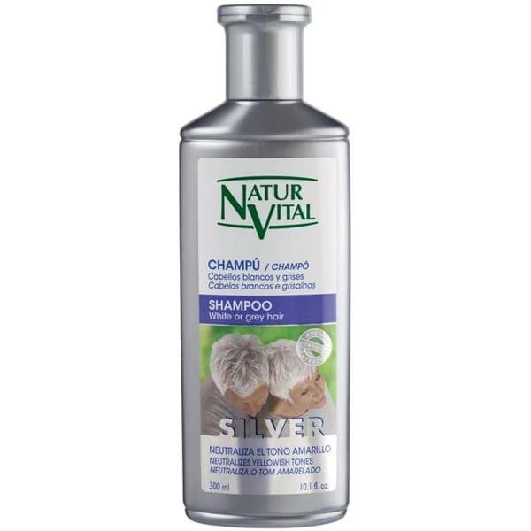 Champú cabellos blancos-grises NATURALEZA Y VIDA, bote 300 ml - 1 ud - Imagen del producto en Findit