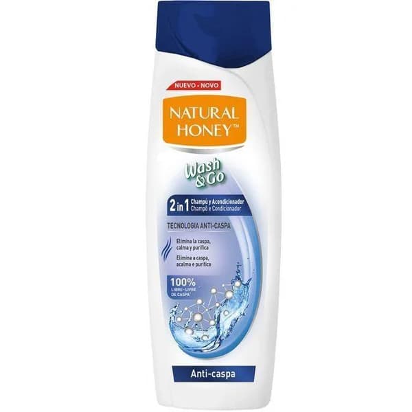 Champu 2en1 anticaspa NATURAL HONEY, bote 330 ml - 1 ud - Imagen del producto en Findit