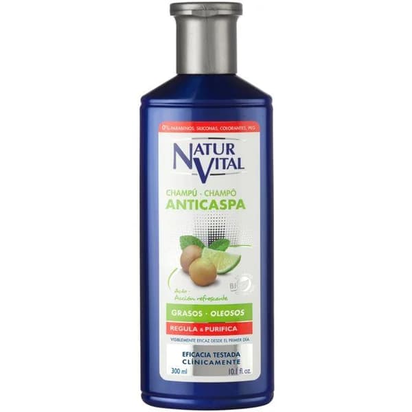 Champú anticaspa graso NATUR VITAL, bote 300 ml - 1 ud - Imagen del producto en Findit