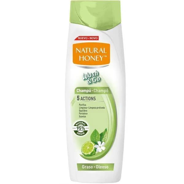 Champú cabello graso NATURAL HONEY, bote 400 ml - 1 ud - Imagen del producto en Findit