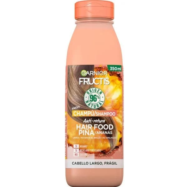 Champú hair food piña FRUCTIS, bote 350 ml - 1 ud - Imagen del producto en Findit