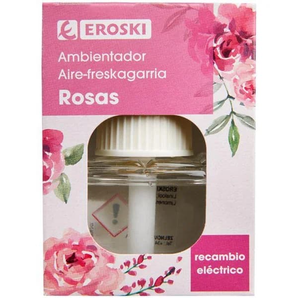 Ambientador eléctrico rosas EROSKI, recambio 1 ud - 1 ud - Imagen del producto en Findit