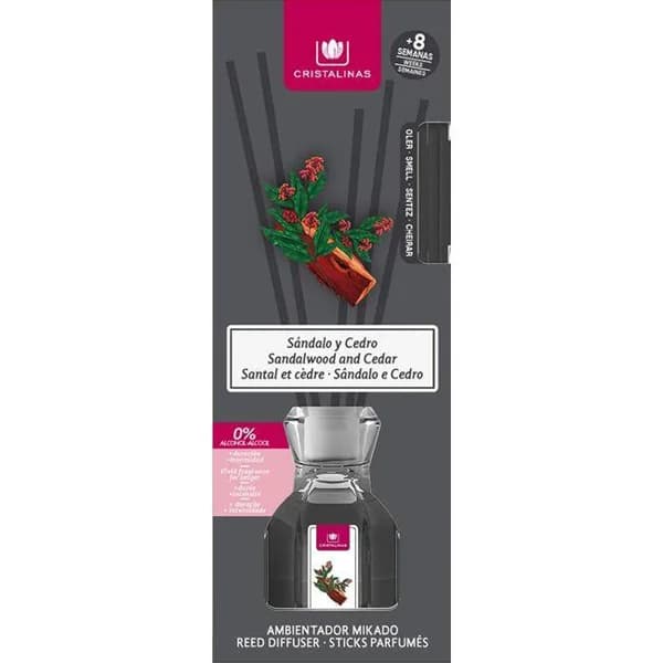 Ambientador varita Sandalo CRISTALINAS, pack 35 ml - 0.04 l - Imagen del producto en Findit