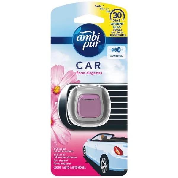 Ambientador des coche floral AMBIPUR, pack 1 ud - 1 ud - Imagen del producto en Findit