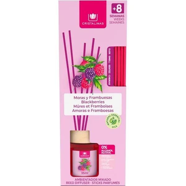 Ambientador varitas mora CRISTALINAS, bote 35 ml - 0.04 l - Imagen del producto en Findit