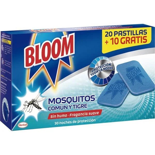 Antimosquitos eléctrico en pastilla BLOOM, recambio 30 uds. - 1 ud - Imagen del producto en Findit