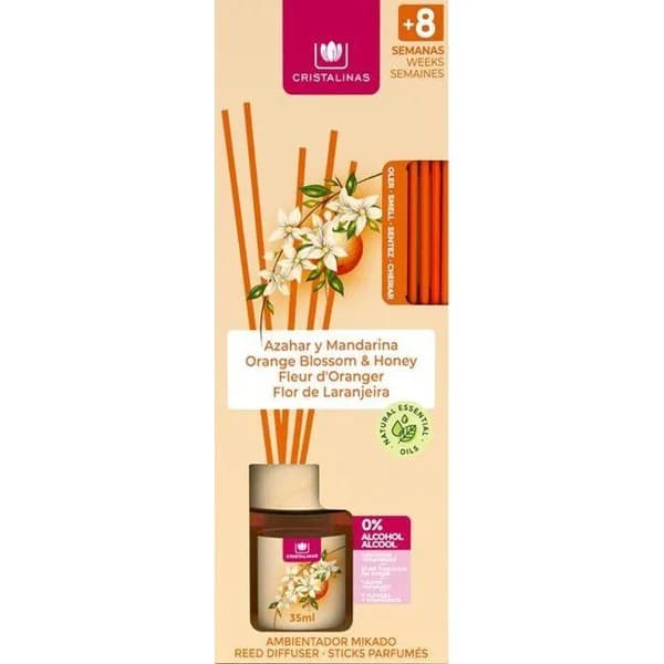 Ambientador varitas azahar CRISTALINAS, bote 35 ml - 0.04 l - Imagen del producto en Findit