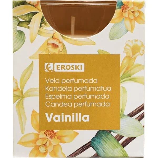 Vela olor vainilla EROSKI, 1 ud - 1 ud - Imagen del producto en Findit