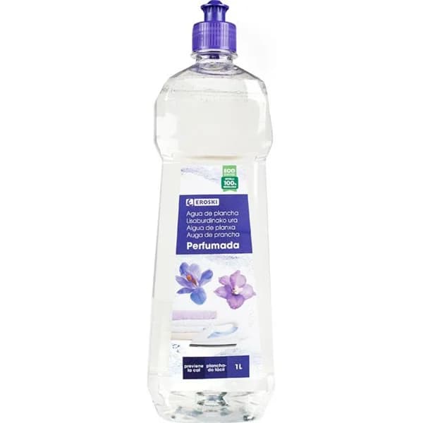 Agua de plancha EROSKI, botella 1 litro - 1 l - Imagen del producto en Findit