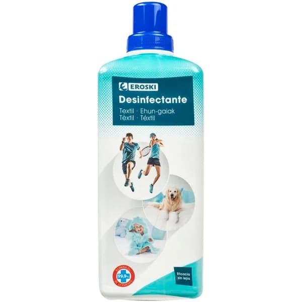 Desinfectante textil EROSKI, botella 1 litro - 1 ud - Imagen del producto en Findit