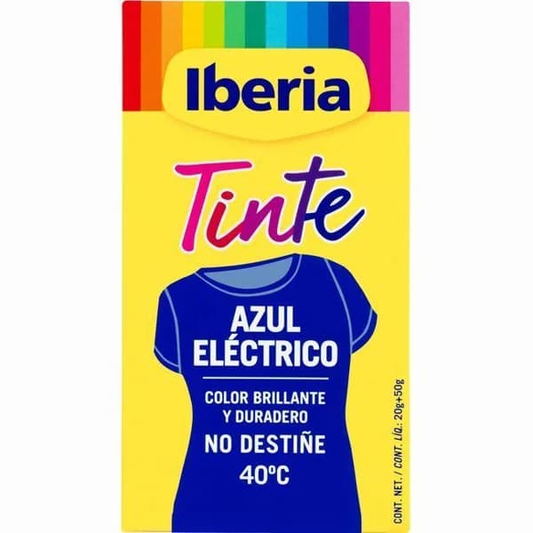 Tinte ropa azul eléctrico IBERIA, caja 1 ud. - 1 ud - Imagen del producto en Findit