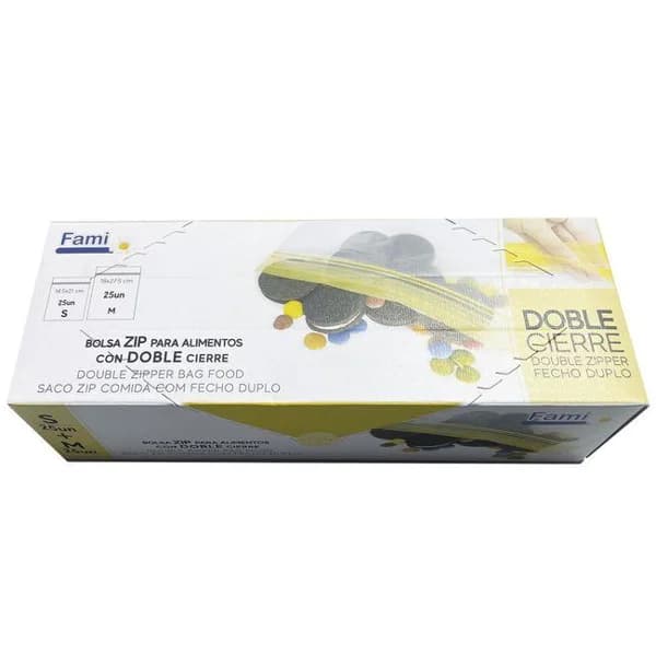 Bolsa de congelación doble zip FAMI, caja 50 uds - 50 ud - Imagen del producto en Findit