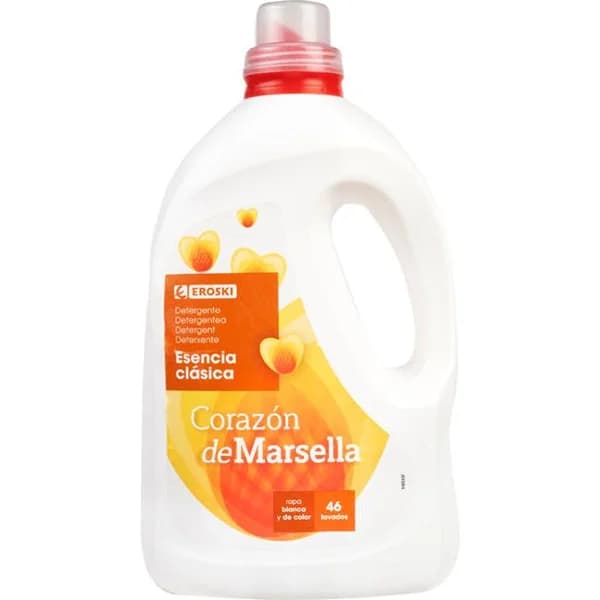 Detergente líquido Marsella EROSKI, garrafa 46 dosis - 46 ud - Imagen del producto en Findit