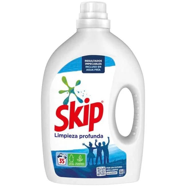 Detergente líquido limpieza profunda SKIP, garrafa 35 dosis - 35 ud - Imagen del producto en Findit