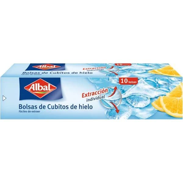 Bolsa para cubitos de hielo ALBAL, caja 10 uds - 10 ud - Imagen del producto en Findit