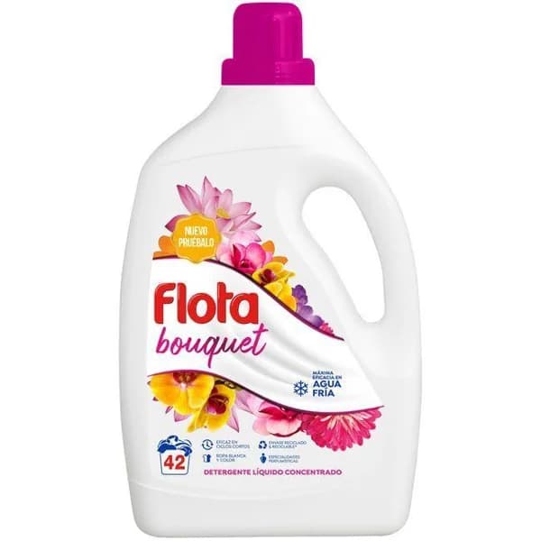 Detergente gel FLOTA BOUQUET, garrafa 42 dosis - 42 ud - Imagen del producto en Findit
