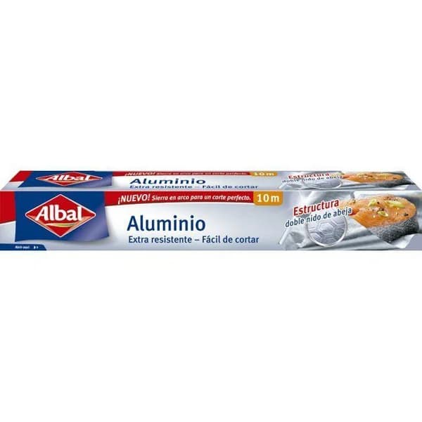 Papel mini aluminio ALBAL, rollo 10 metros - 10 ud - Imagen del producto en Findit