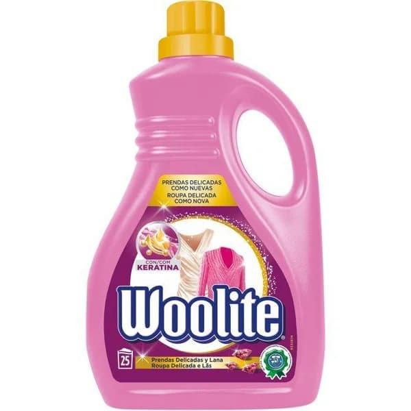 Detergente classis lana-seda WOOLITE, garrafa 25 dosis - 25 ud - Imagen del producto en Findit