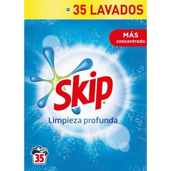 Detergente en polvo SKIP CLEAN, maleta 35 dosis - 35 ud - Imagen del producto en Findit