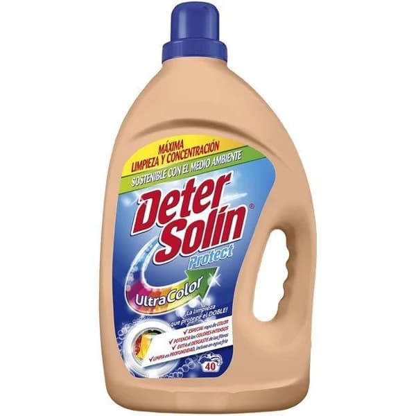 Detergente líquido ultra color DETERSOLIN, garrafa 37 dosis - 37 ud - Imagen del producto en Findit