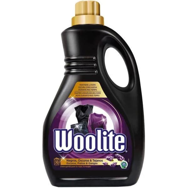 Detergente líquido prendas negras WOOLITE, botella 30 dosis - 30 ud - Imagen del producto en Findit