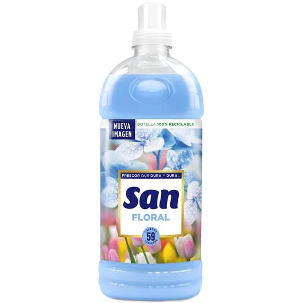 Suavizante Floral SAN, botella 59 dosis - 59 ud - Imagen del producto en Findit
