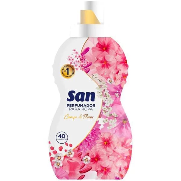 Suavizante perfumador de flores SAN, botella 40 dosis - 40 ud - Imagen del producto en Findit