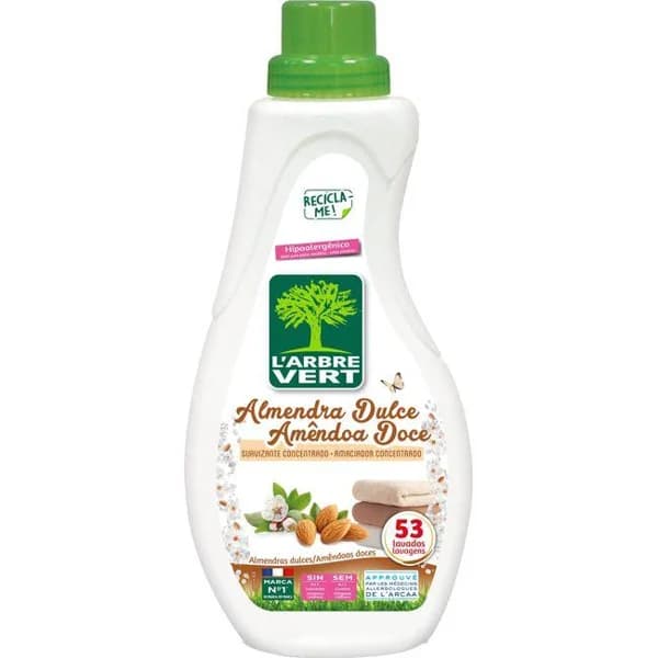 Suavizante de almendra L'ARBRE VERT, botella 800  ml - 1 ud - Imagen del producto en Findit